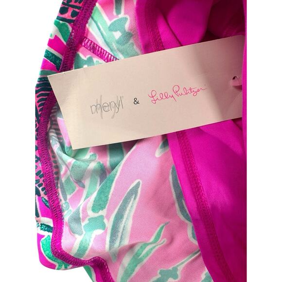 Lilly Pulitzer Luxletic Aila Meryl Nylon Skort Sz S Mandevilla Pink Extra Lucky - Picture 8 of 12
